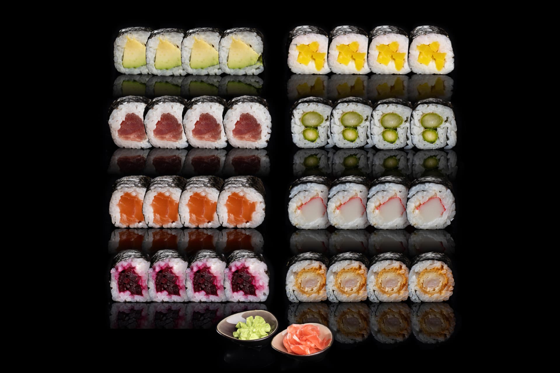 Big Maki Box mit 32 Maki-Sorten von Sushi Mozart Hamburg