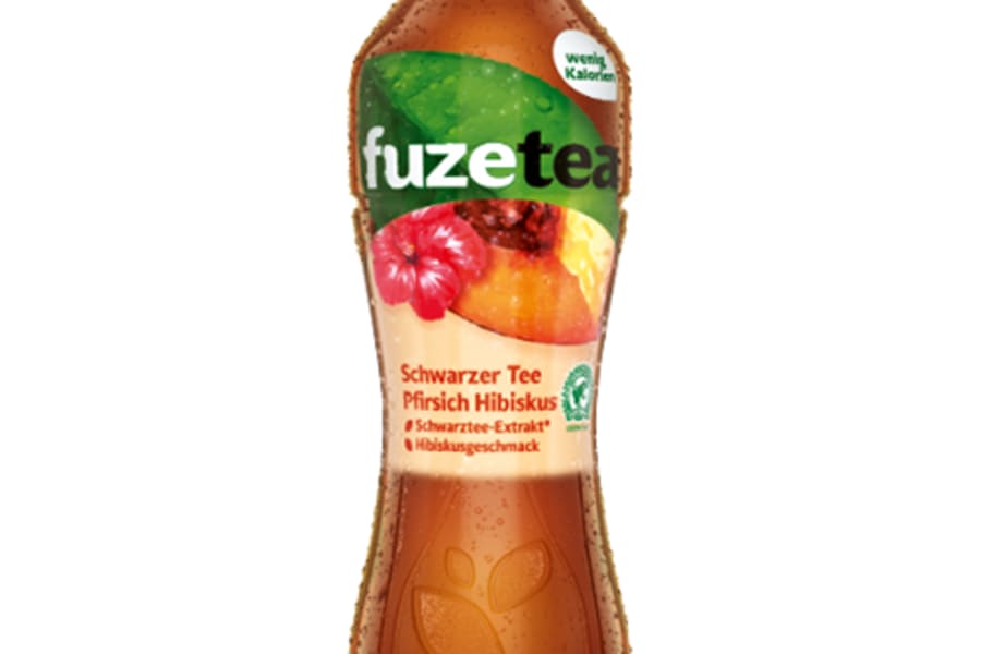 Fuze Tea Schwarzer Tee Pfirsich Hibiskus 0,4l (EINWEG)